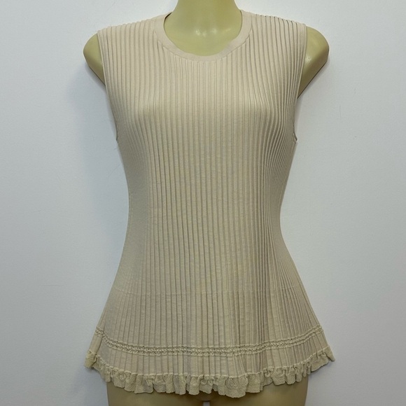 Theory Shell Eco Knit Ribbed Top size P - Picture 2 of 8